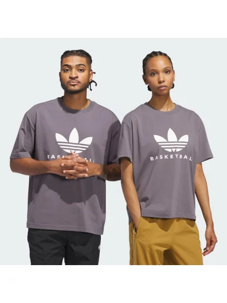 ADIDAS ORIGINALS Tričko tmavě / bílá šedá