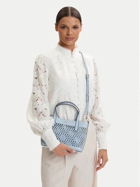 Kabelka Guess Letty Mini Svetlo modrá