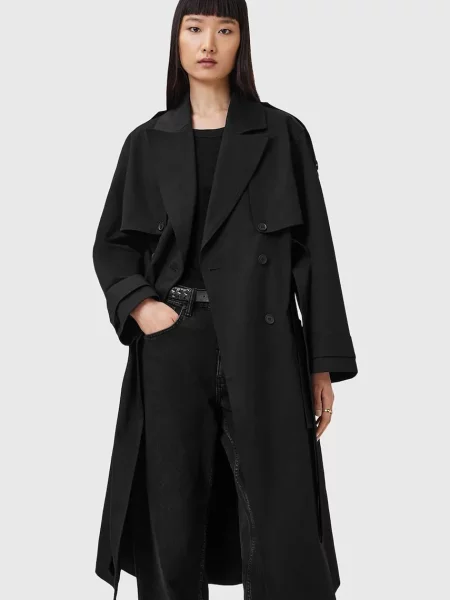 Тренч AllSaints CADENCE чорний