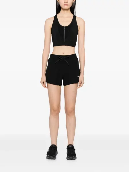 Pantaloni scurți Team Wang Design cu imagine negru