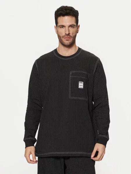 Adidas Majica z dolgimi rokavi Wabash črna