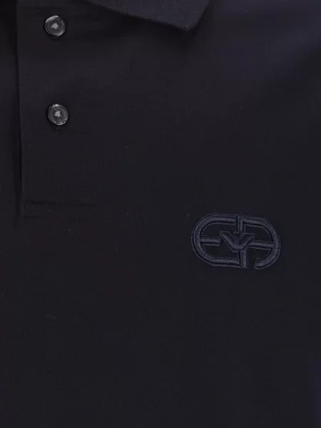 Polo Emporio Armani με κέντημα από ζέρσεϋ μπλε