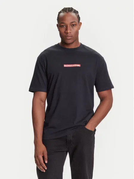 Quiksilver Majica Dna Clicker Tee Comfort Fit črna