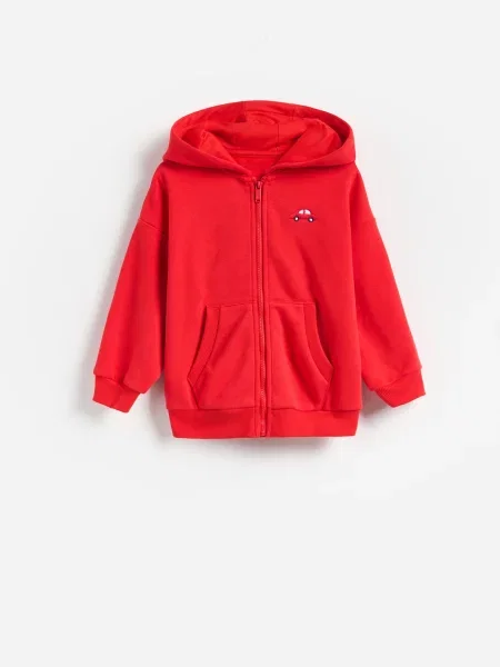 Reserved Oversized pamutban gazdag melegítőfelső piros