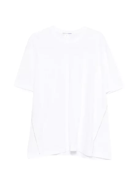 Tricou Comme Des Garçons Shirt cu decolteu rotund alb