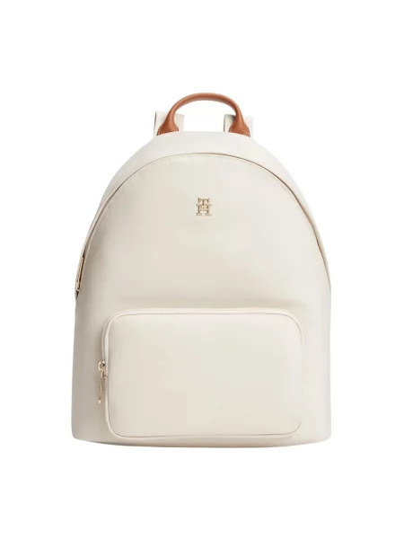 Tommy Hilfiger Plecak Popette Dome Backpack Écru beżowy