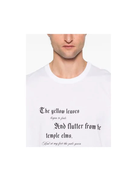 Koszulka Alexander Mcqueen z logo biała