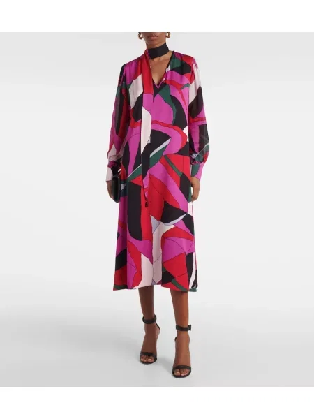 Rochie midi Diane Von Furstenberg cu imagine până la genunchi de costum