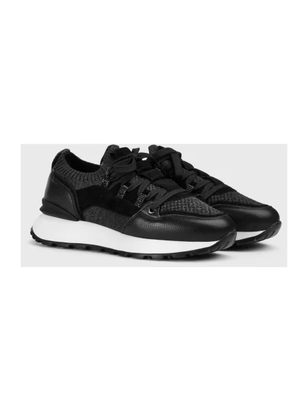 Sneakersy Doucal's skórzane czarne