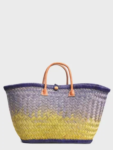 Le Comptoir de la plage Пляжна сумка Солома фіолетовий