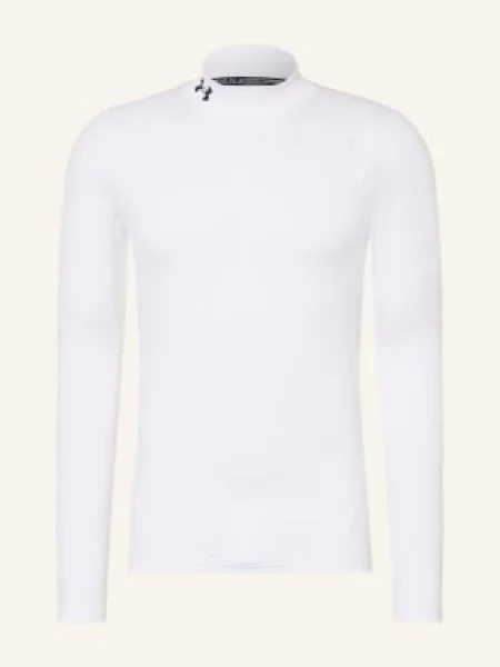 Under Armour tričko s dlouhým rukávem Ua Hg Armour Comp Mock white bílé