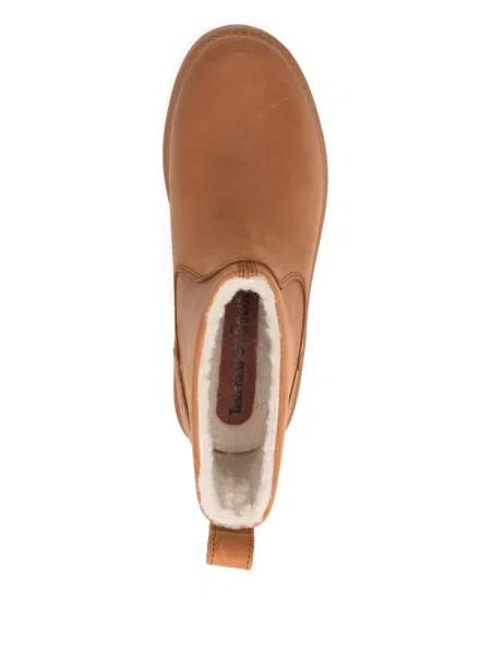 Botine Timberland din piele cu platformă maro