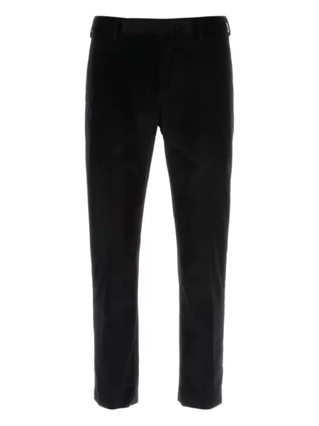 Pantaloni Pt Torino de catifea cord negru