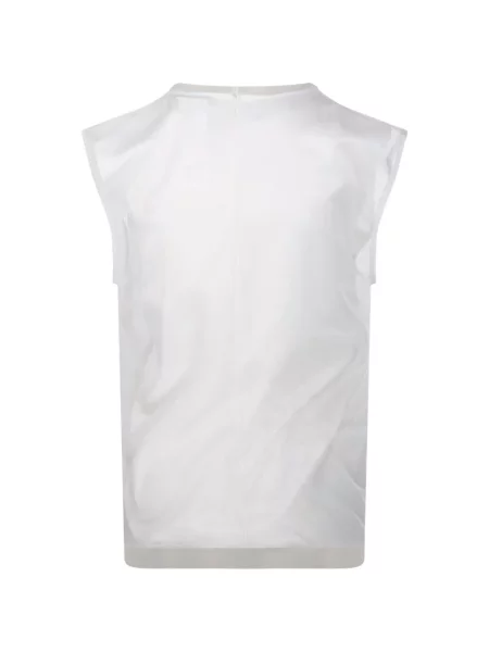 Top Sportmax cu model floral cu imagine alb