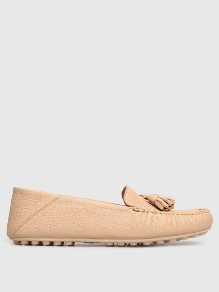 Шкіряні мокасини Dot Sole з китицями Loro Piana бежеві