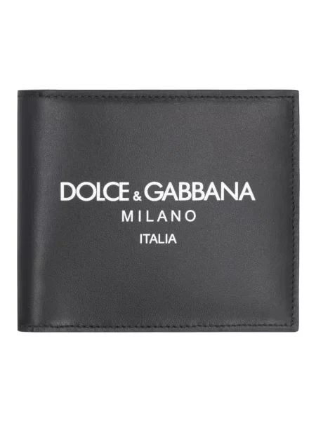 Portfel Dolce And Gabbana skórzany klasyczny czarny