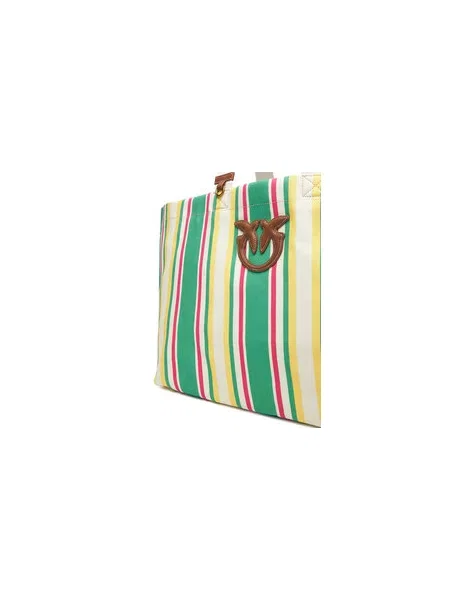 PINKO Rankinė Shopping Bag Extra PE 25 PLTT žalia