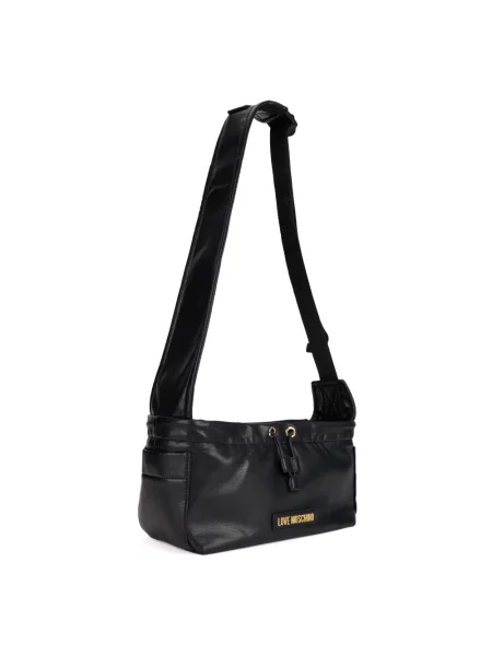 Torebka Love Moschino ze sznurkiem czarna