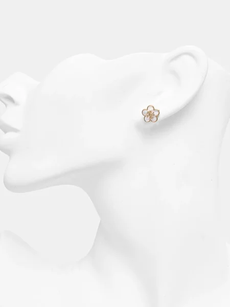 Серьги Tory Burch в цветочек