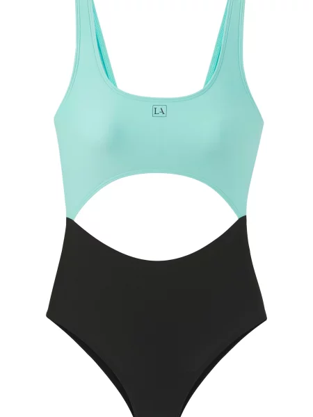 LASCANA ACTIVE Costum de baie sport azur negru
