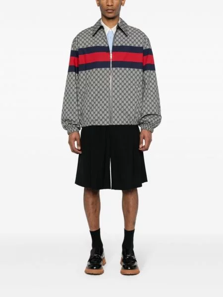 Raštuota bomber striukė Gucci mėlyna