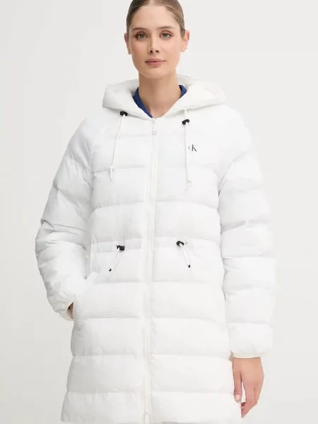 Μπουφάν Calvin Klein Jeans άσπρο λευκό