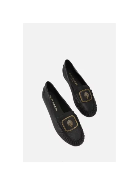Kurt Geiger London mokasyny skórzane Pimlico Moccasin Black Leather czarne