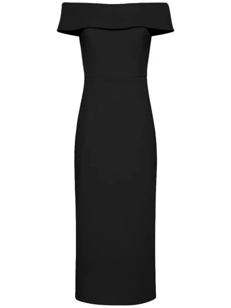 Rochie midi Rebecca Vallance până la genunchi de costum negru