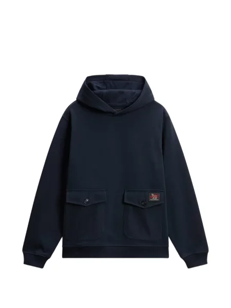Hanorac cu glugă Woolrich albastru