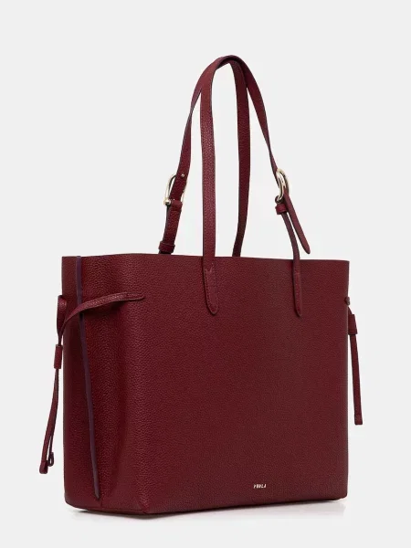Шкіряна сумочка Furla бордовий