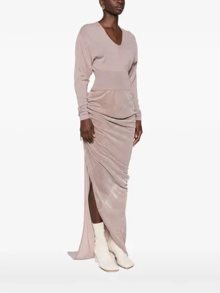 Decupat top Rick Owens cu decolteu în V roz