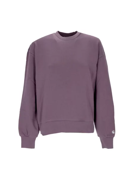 Bluza Carhartt Wip z dekoltem w serek fioletowa