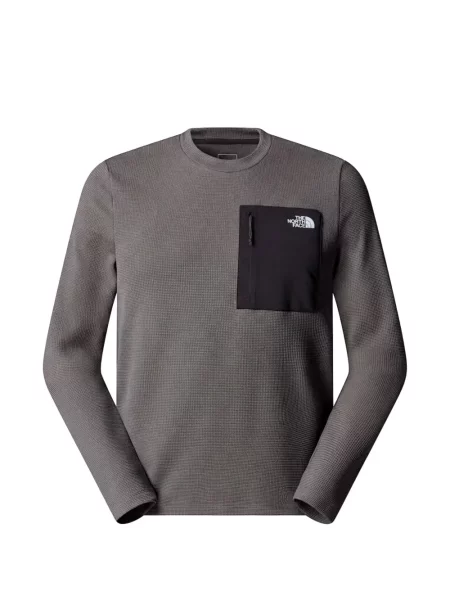 Pulover The North Face cu imagine gri