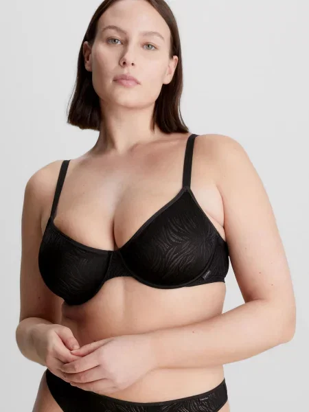 Без підкладки бюстгальтер Calvin Klein чорний