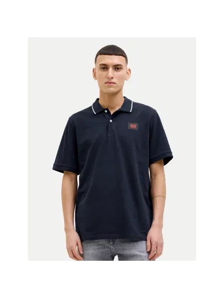 Jack&Jones Polo marškinėliai Hudson Tamsiai Regular Fit mėlyna