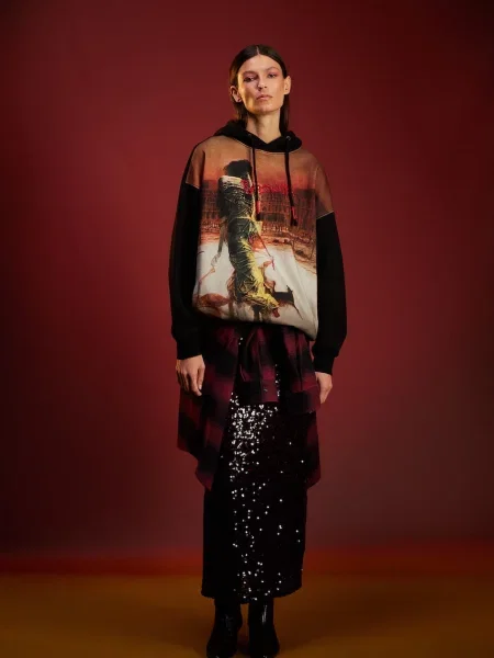 Bluză Medicine cu glugă negru