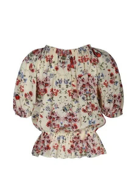 Top Maje cu model floral cu imagine