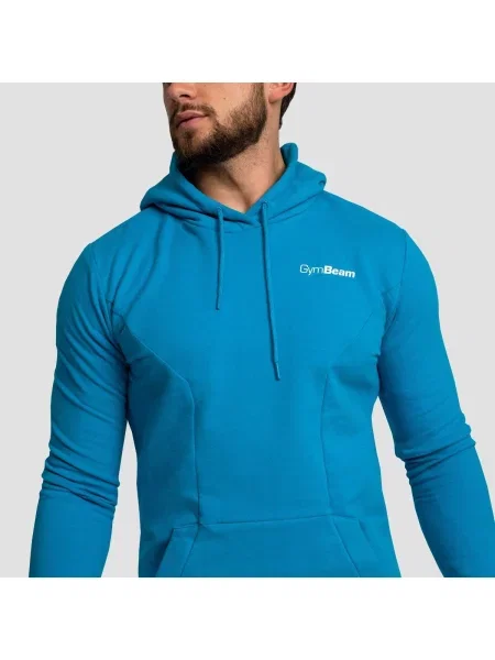 Bluza fitness z kapturem Limitless niebieska