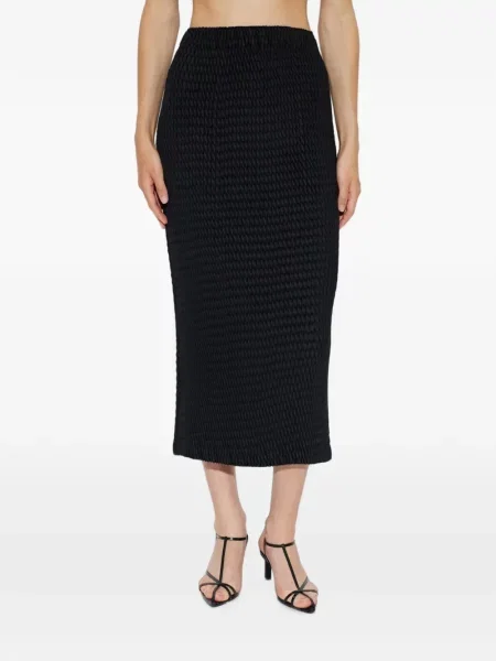 Fustă midi Issey Miyake negru