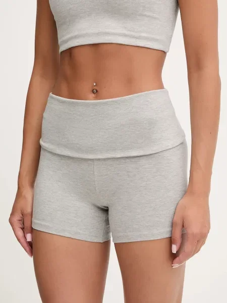 Casall pantaloni scurți de yoga Sublime melanj high waist gri