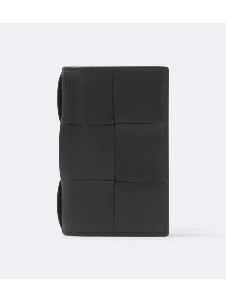 Portofel Bottega Veneta din piele verde