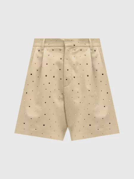 Шорти з кристалами Giuseppe Di Morabito Milano бежеві