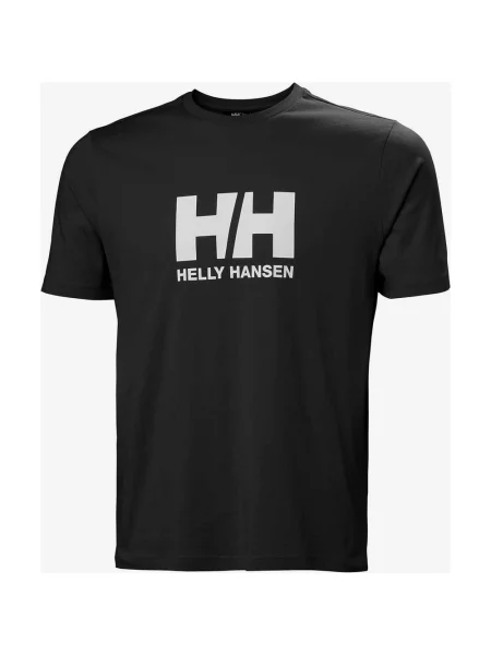 Koszulka Helly Hansen Logo czarna S biała
