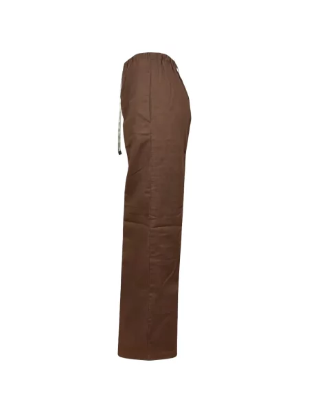 Pantaloni palazzo Re-hash cu cordon maro