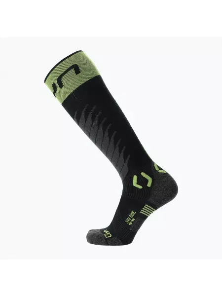 Șosete de schi pentru bărbați UYN Ski One Merino negru/lime negru