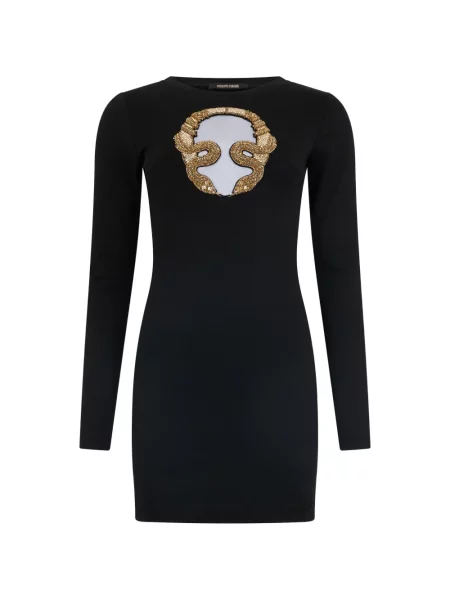 Rochie mini Roberto Cavalli lungă de costum mini negru