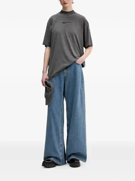 Tricou Karl Lagerfeld Jeans gri