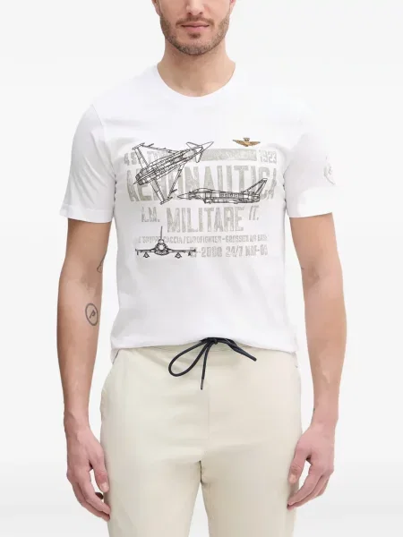Tricou Aeronautica Militare cu imagine alb