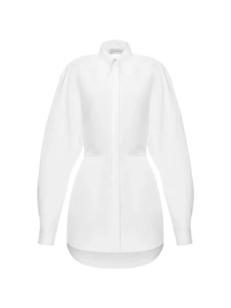 Cămașă Situationist cu spatele deschis alb