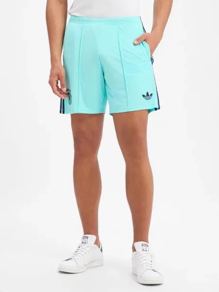 Adidas Originals spodenki sportowe Mężczyźni Sztuczne włókno zielony|niebieski S niebieskie